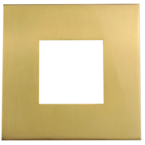 Goodlite G-48397 3" Square Slim Brushed Brass Cover
