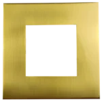 Goodlite G-48398 4" Square Slim Brushed Brass Cover