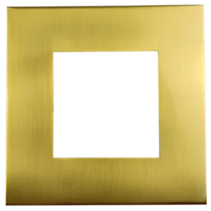 Goodlite G-48398 4" Square Slim Brushed Brass Cover