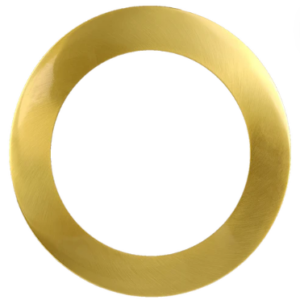Goodlite G-48408 6" Round Slim Brushed Brass Cover