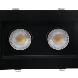 Goodlite G-48444 3.5” Double Head Regress Multiple Gimbal, Black