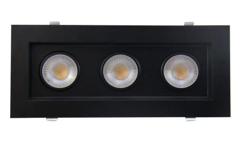 Goodlite G-99123 4” Triple Head Regress Multiple Gimbal, Black