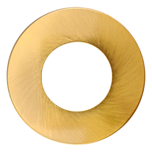 Goodlite G-97923 2" Round Slim Brushed Brass Cover