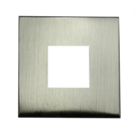 Goodlite G-97926 2" Square Slim Brushed Nickel Cover