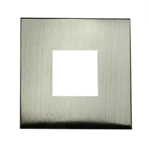 Goodlite G-97926 2" Square Slim Brushed Nickel Cover
