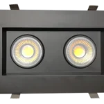 Goodlite G-99122 4” Double Head Regress Multiple Gimbal, Black