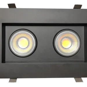 Goodlite G-99122 4” Double Head Regress Multiple Gimbal, Black