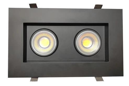 Goodlite G-99122 4” Double Head Regress Multiple Gimbal, Black