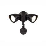 Millennium Lighting M-18002-PBK Two Light LED Outdoor With Motion Sensor Flood Light Powder Coated Black finish