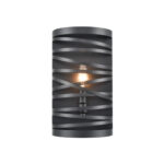 Millennium Lighting 170021-MB Annata One Light Sconce Matte Black finish