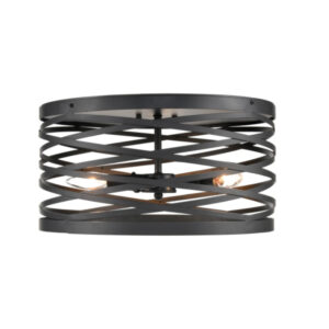 Millennium Lighting 170023-MB Annata Three Light Flushmount Matte Black finish