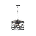 Millennium Lighting 170024-MB Annata Four Light Wall Pendant Matte Black finish