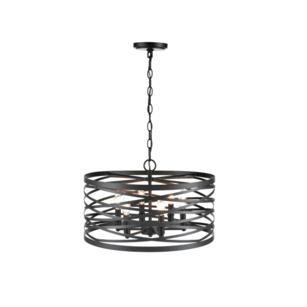 Millennium Lighting 170026-WI Annata Six Light Wall Pendant Weathered Iron finish