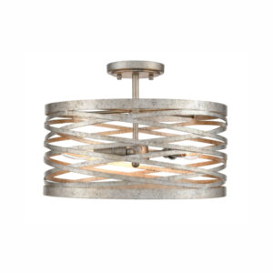 Millennium Lighting 170033-AN Annata Three Light Semi-Flush Antique Nickel finish