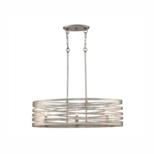 Millennium Lighting 170036-MB Annata Six Light Chandelier Matte Black finish