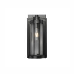 Millennium Lighting 192001-PBK Braselton One Light Outdoor Wall Sconce Powder Coated Black finish