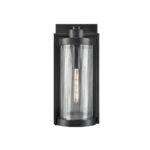 Millennium Lighting 192301-PBK Braselton One Light Outdoor Wall Sconce Powder Coated Black finish