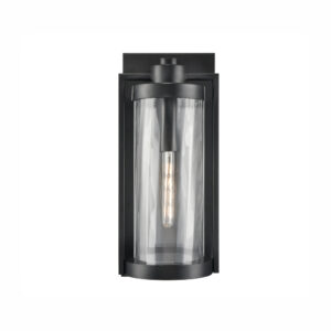 Millennium Lighting 192301-PBK Braselton One Light Outdoor Wall Sconce Powder Coated Black finish
