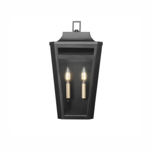 Millennium Lighting 193002-PBK Sumerlin Two Light Outdoor Wall Sconce Powder Coated Black finish