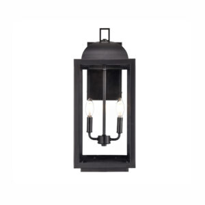 Millennium Lighting 194002-PBK Beaufort Two Light Outdoor Wall Sconce Powder Coated Black finish