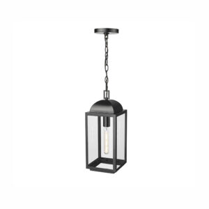 Millennium Lighting 194301-PBK Beaufort One Light Outdoor Pendant Powder Coated Black finish