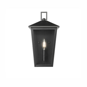 Millennium Lighting 198101-PBK Munger One Light Outdoor Wall Sconce Powder Coated Black finish