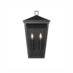 Millennium Lighting 198102-PBK Munger Two Light Outdoor Wall Sconce Powder Coated Black finish