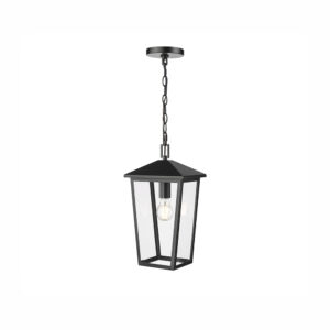 Millennium Lighting 198201-PBK Munger One Light Outdoor Pendant Powder Coated Black finish