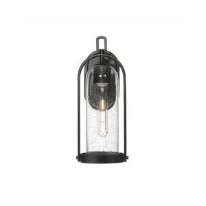 Millennium Lighting 199501-PBK Luxio One Light Outdoor Wall Sconce Powder Coated Black finish