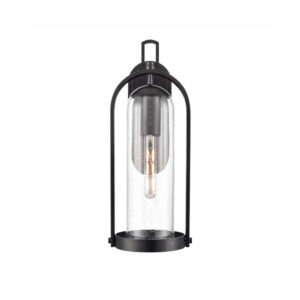 Millennium Lighting 199601-PBK Luxio One Light Outdoor Wall Sconce Powder Coated Black finish