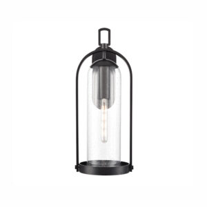 Millennium Lighting 199701-PBK Luxio One Light Outdoor Wall Sconce Powder Coated Black finish