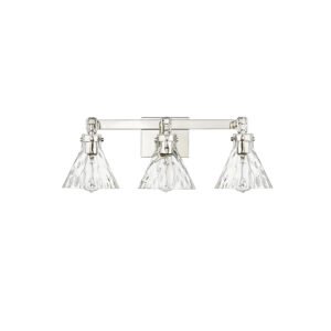 Millennium Lighting 20003-PN Barlon Three Light Vanity Polished Nickel finish
