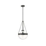 Millennium Lighting 20101-MB Clarra One Light Pendant Matte Black finish