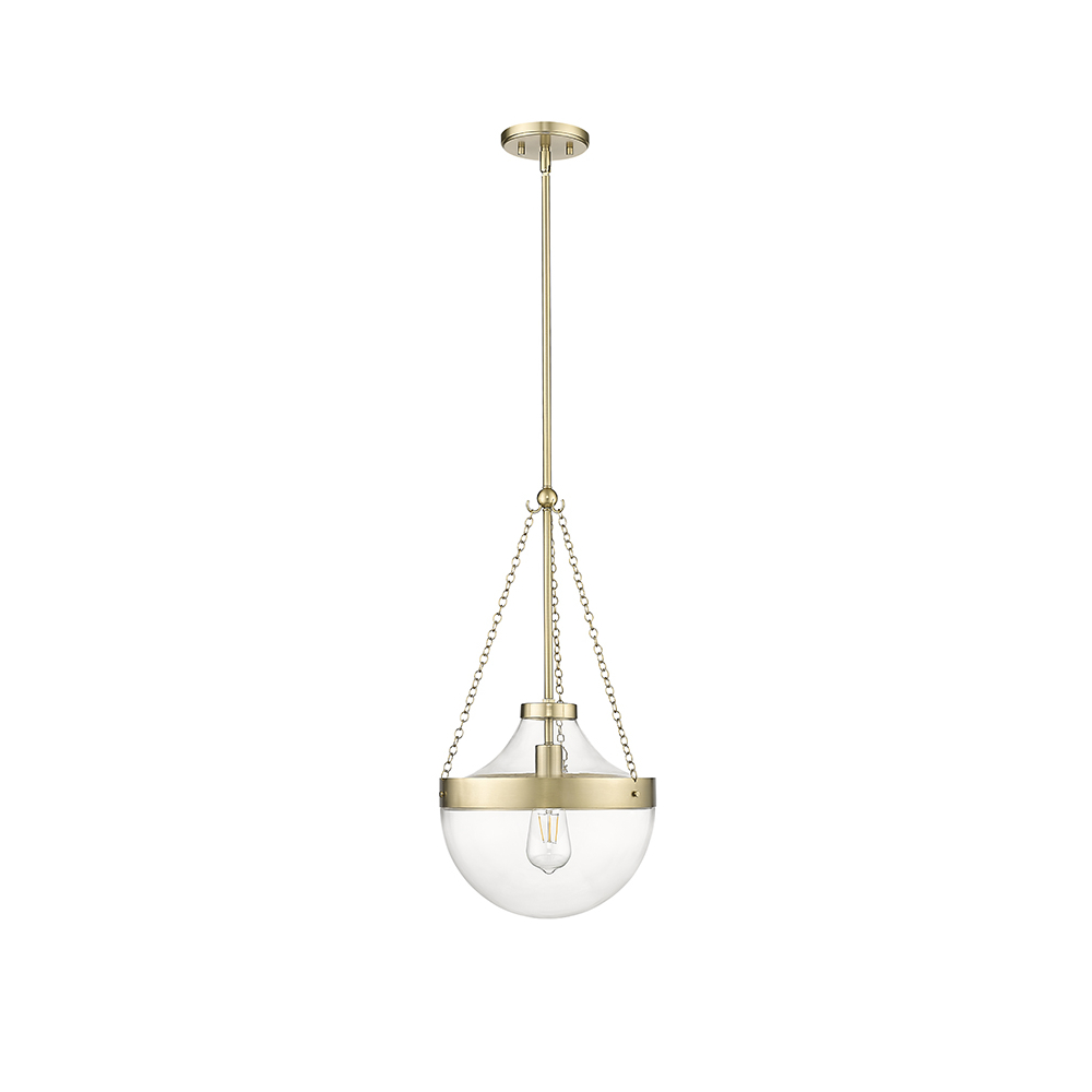 Millennium Lighting 20101-MG Clarra One Light Pendant Modern Gold finish