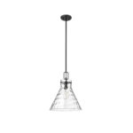Millennium Lighting 20201-MB Barlon One Light Pendant Matte Black finish