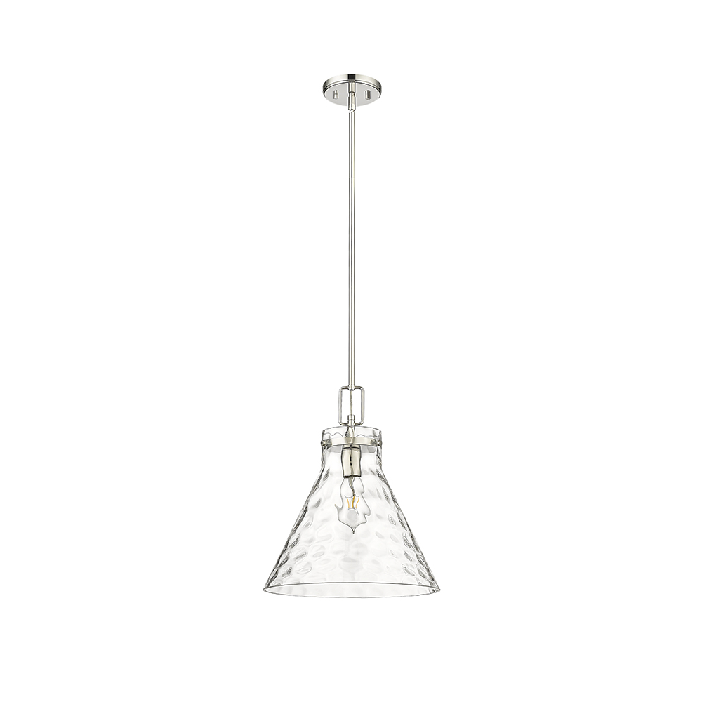 Millennium Lighting 20201-PN Barlon One Light Pendant Polished Nickel finish