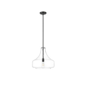 Millennium Lighting 20301-MB Madelynn One Light Pendant Matte Black finish