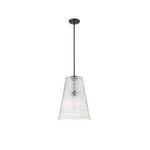 Millennium Lighting 20701-MB Saben One Light Pendant Matte Black finish