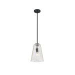 Millennium Lighting 20702-MB Saben One Light Pendant Matte Black finish