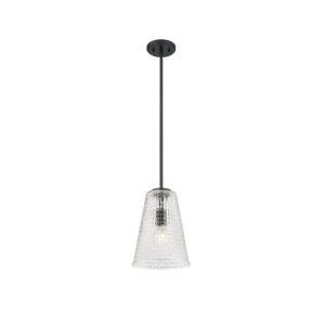 Millennium Lighting 20702-MB Saben One Light Pendant Matte Black finish