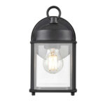 Millennium Lighting 210001-TBK One Light Outdoor Wall Mount Textured Black finish