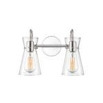 Millennium Lighting 21002-PN Camellia Two Light Vanity Polished Nickel finish