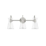 Millennium Lighting 21003-BN Camellia Three Light Vanity Brushed Nickel finish