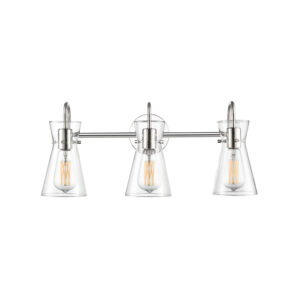 Millennium Lighting 21003-PN Camellia Three Light Vanity Polished Nickel finish
