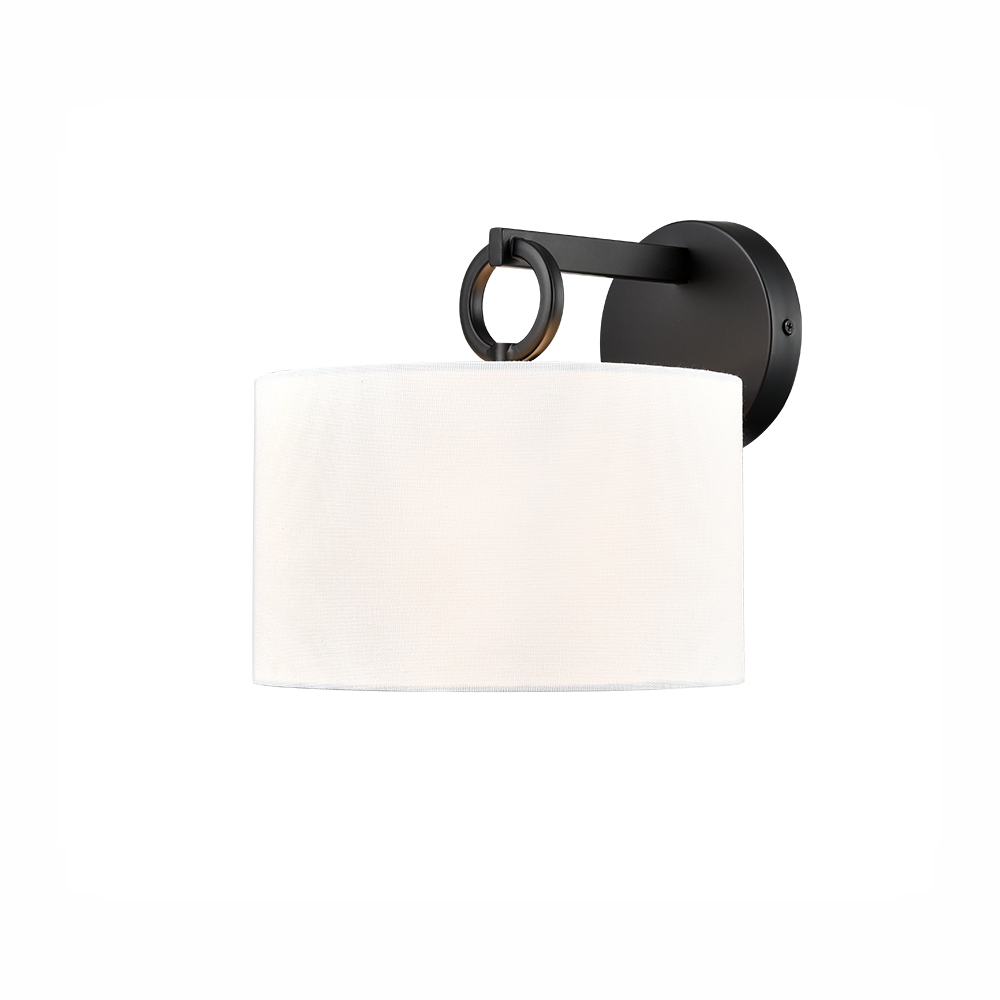 Millennium Lighting 211001-MB Braxton One Light Sconce Matte Black finish