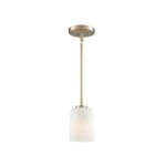 Millennium Lighting 214001-MG Laphia One Light Pendant Modern Gold finish
