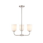 Millennium Lighting 214003-BN Laphia Three Light Chandelier Brushed Nickel finish
