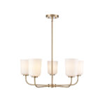 Millennium Lighting 214005-MG Laphia Five Light Chandelier Modern Gold finish