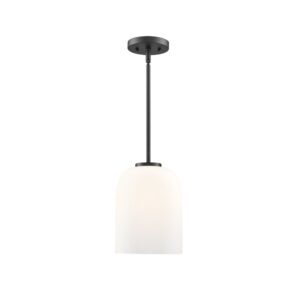 Millennium Lighting 214101-MB Laphia One Light Pendant Matte Black finish