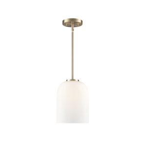 Millennium Lighting 214101-MG Laphia One Light Pendant Modern Gold finish